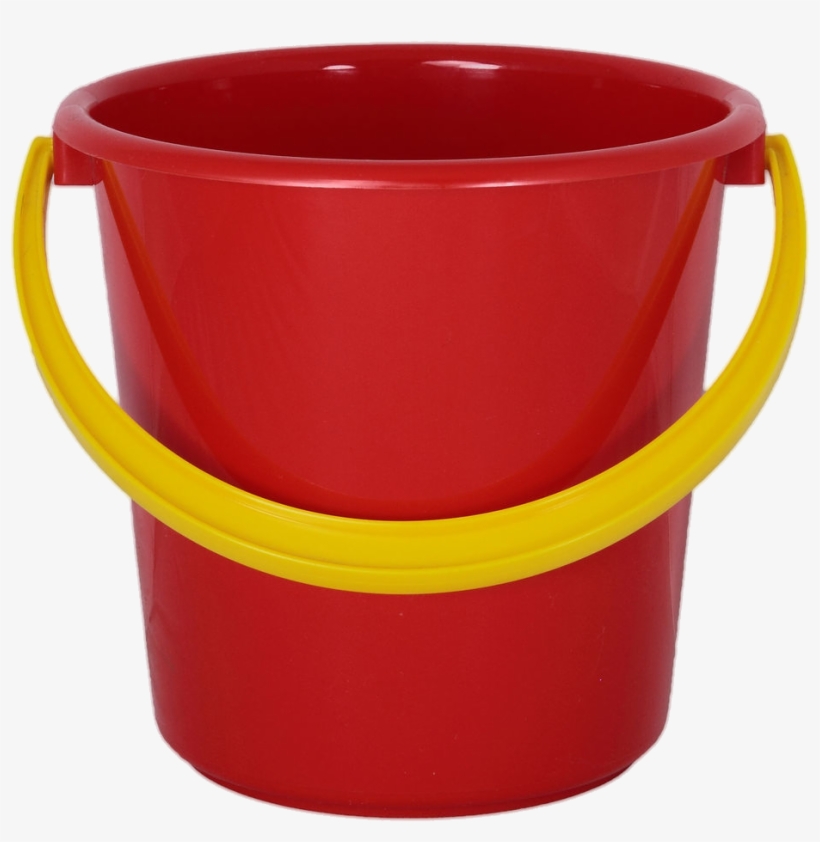 Red Plastic Bucket Png Image - Buckets Png, transparent png