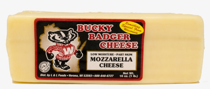 Bucky Badger Mozzarella Cheese - Cheddar Jack, transparent png