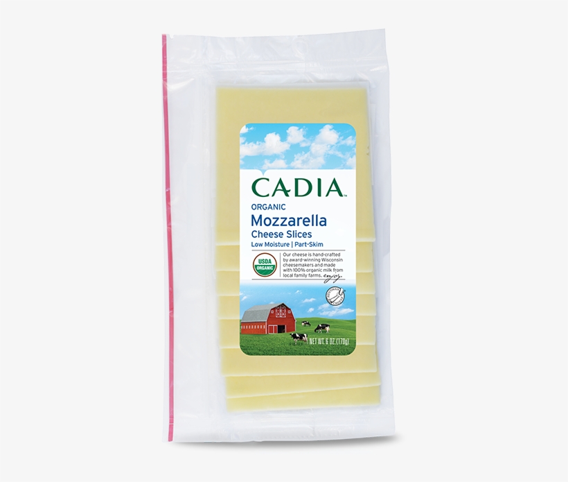 Slices-mozzarella - Cadia Milk Almond Vanilla Org 32 Fo Pack Of 12 - 12, transparent png
