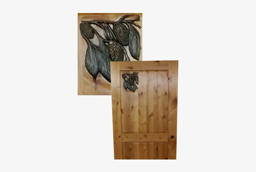 Pinebough Carving - Home Door, transparent png