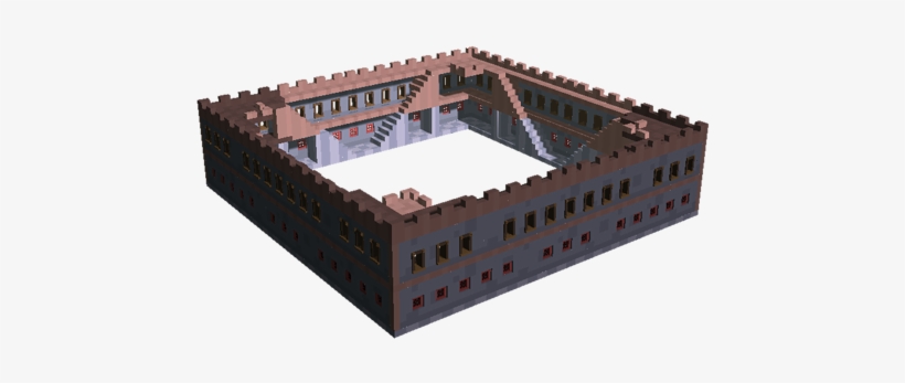 Four-block Fortress Walls - Portable Network Graphics, transparent png