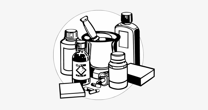 Medical Equipment Royalty Free Vector Clip Art Illustration - Medicine Black And White, transparent png