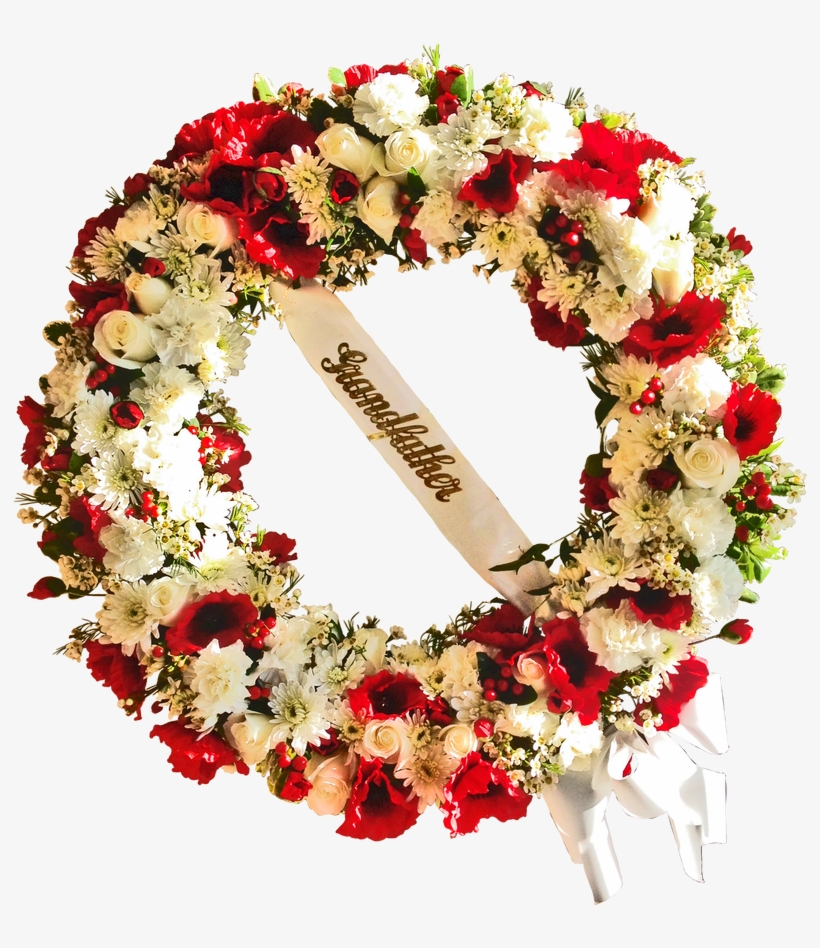 Large 24" Funeral Wreath - Wreath, transparent png