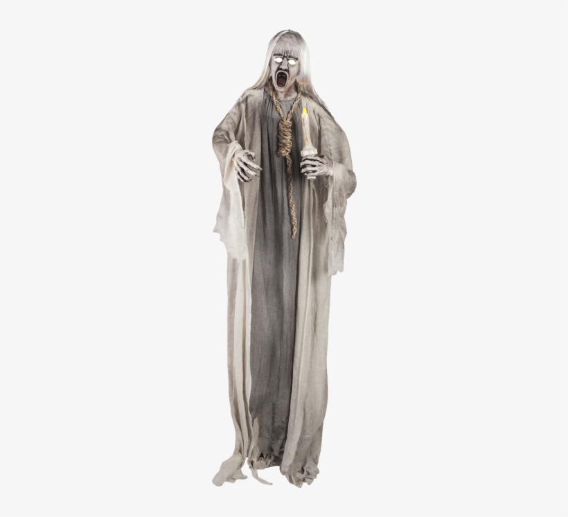 Standing Candle Ghoul With Noose Prop, transparent png