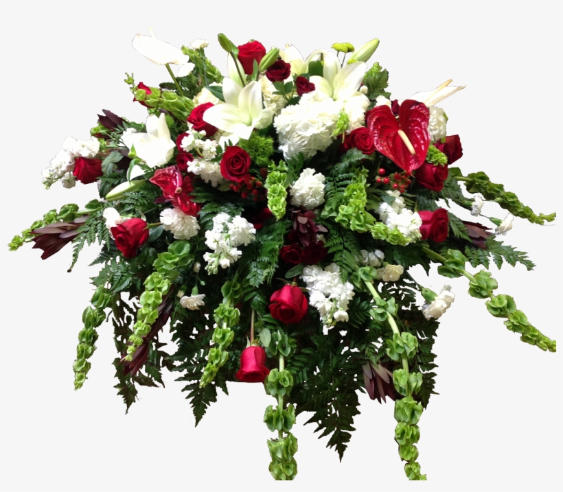 "lots Of Love" Casket Spray - White, transparent png