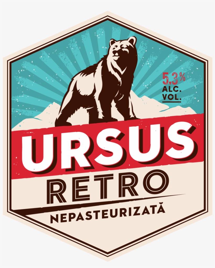 Ursus Retro Sticla Eticheta Fata Cs4 - Ursus Breweries, transparent png