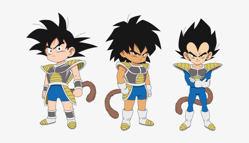 El Diseño De Los Tres Niños Saiyan - Dragon Ball Super Broly Movie, transparent png
