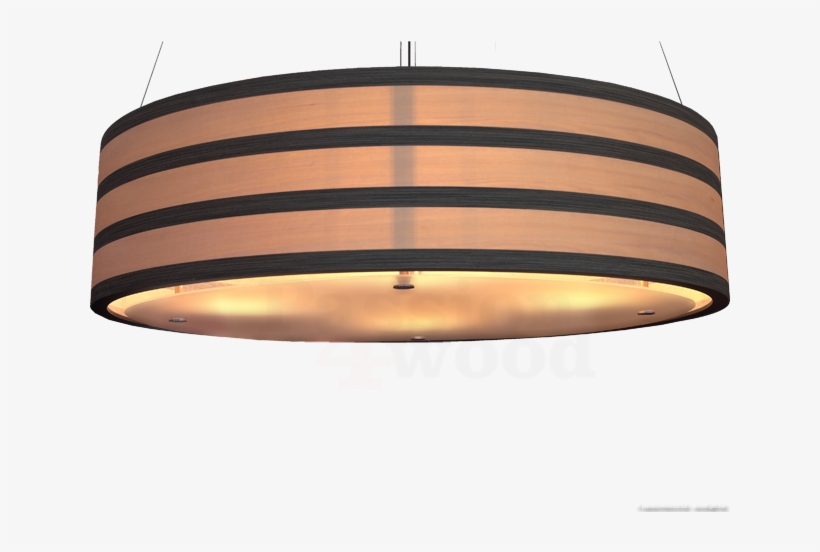 Big Round Lamp In 2 Different Wood - Painting, transparent png