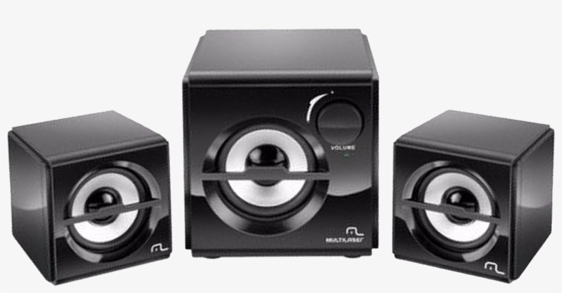Caixa De Som Multilaser Sp081 10w Rm - Caixa De Som 2.1 Multilaser Subwoofer 10w Rms Preto, transparent png