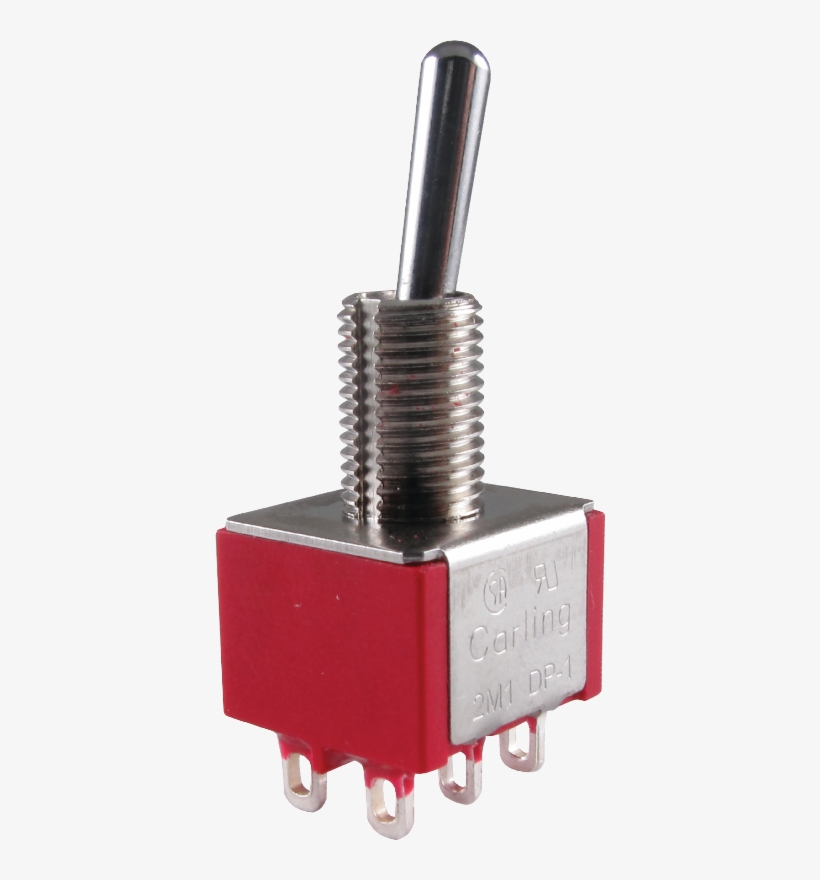 Carling, Mini Toggle, Dpdt, 2 Position Image - Mini Toggle Switch Png, transparent png