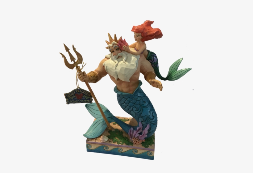 Ariel And Triton - The Little Mermaid, transparent png