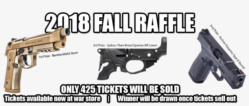 Win 1 Of 3 Prizes In Our War Raffle - Firearm, transparent png