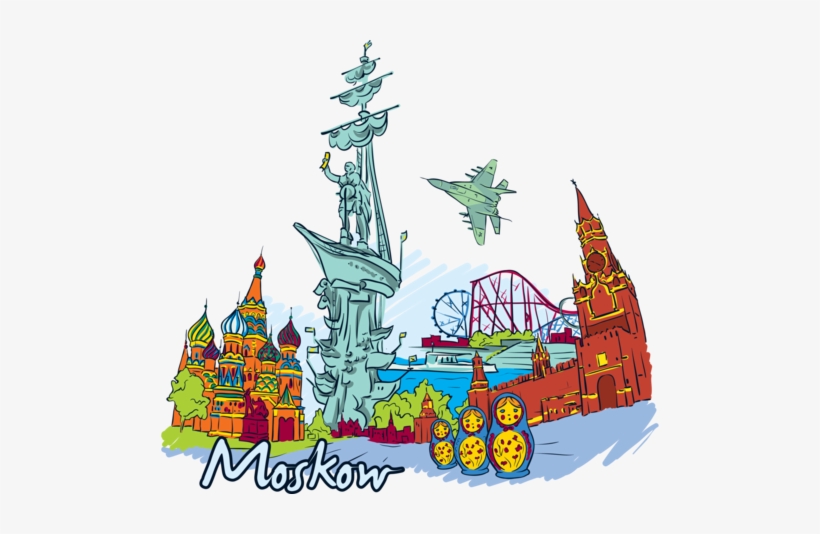 Gorky Park” And Discover The Scenic City, Lined With - Moscow Doodle Png, transparent png