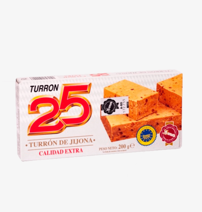 Turron 25 Blando De Yema Tostada Supreme Quality 200 - Turrón, transparent png