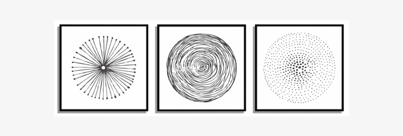 Swirl Black White Ink Set Of - Art, transparent png