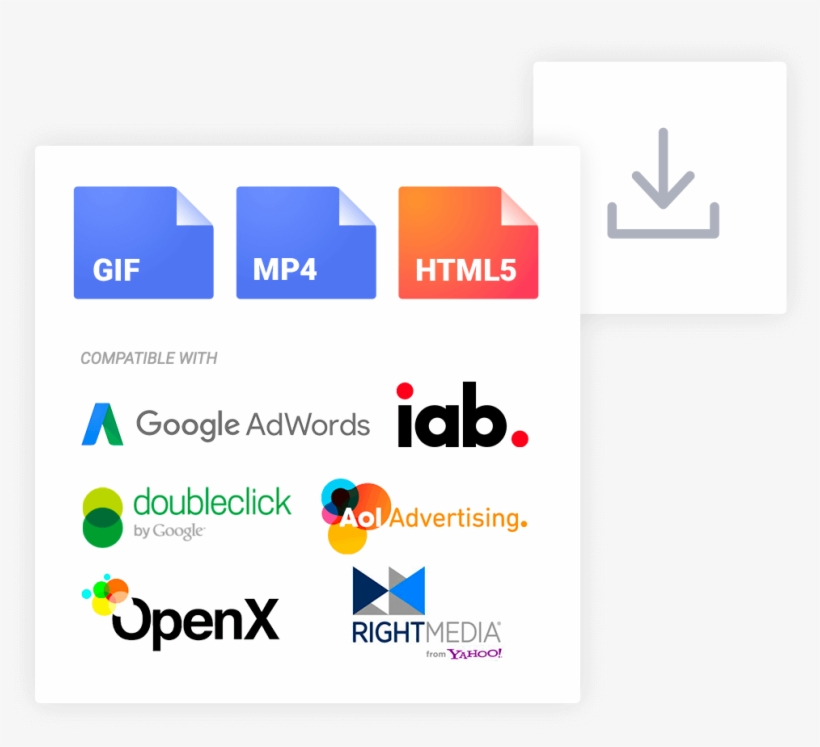 Download In Html5, Jpg, Gif, Png Or Mp4 - Advertising, transparent png