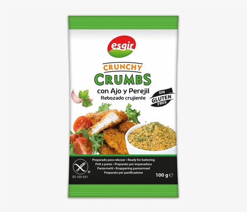 Rebozados Crunchy Crumbs Con Ajo Y Perejil Sin Gluten - Esgir Gluten Free Crunchy Crumbs, transparent png