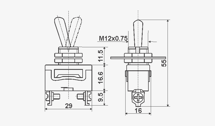 Toggle Switch1021 D - Toggle 1021, transparent png