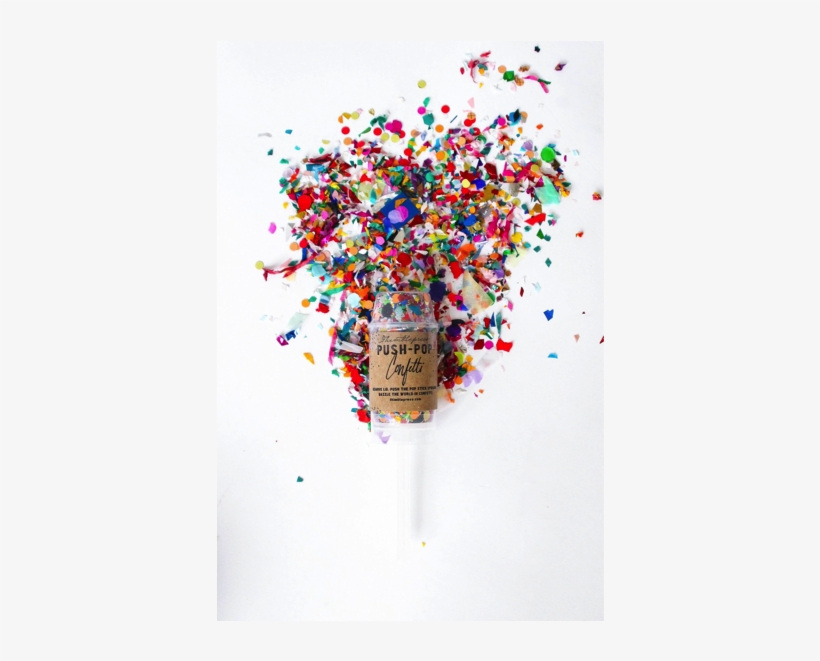 Push Pop Confetti Poppers - Push-pop Confetti - Multi-colored, transparent png