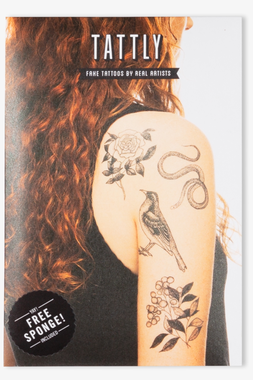 Flora And Fauna Set - Tattly Temporary Tattoos Flora & Fauna Set, 1 Ounce, transparent png