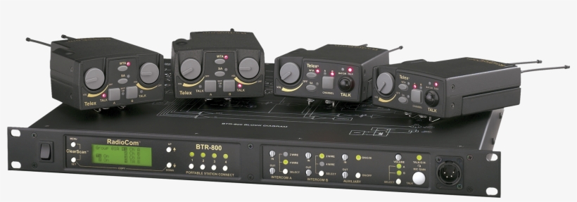 Btr 800 System 2 Cropped - Full Duplex Wireless Intercom, transparent png