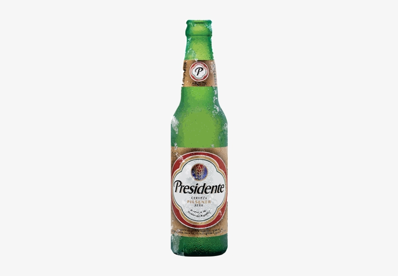 Presidente Pilsner Type Beer Cerveza 12 Oz Glass Bottle, transparent png