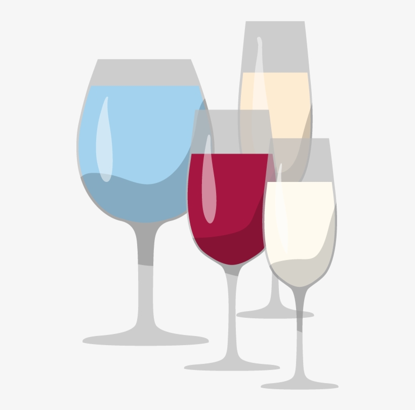 Glasses, Left To Right - Fork, transparent png