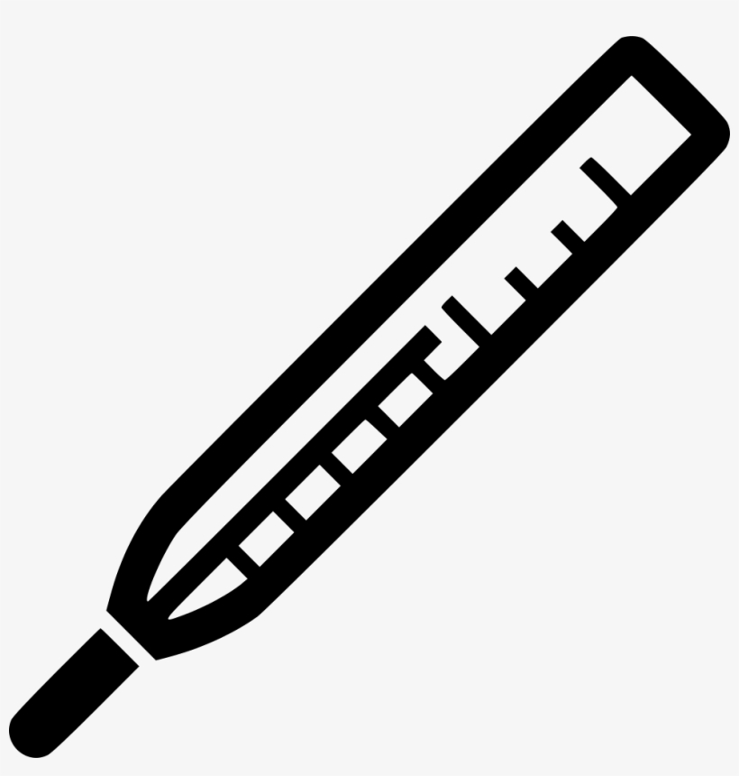 Thermometer Temperature Fever Hot Sick Comments - Lapiz Inclinado, transparent png