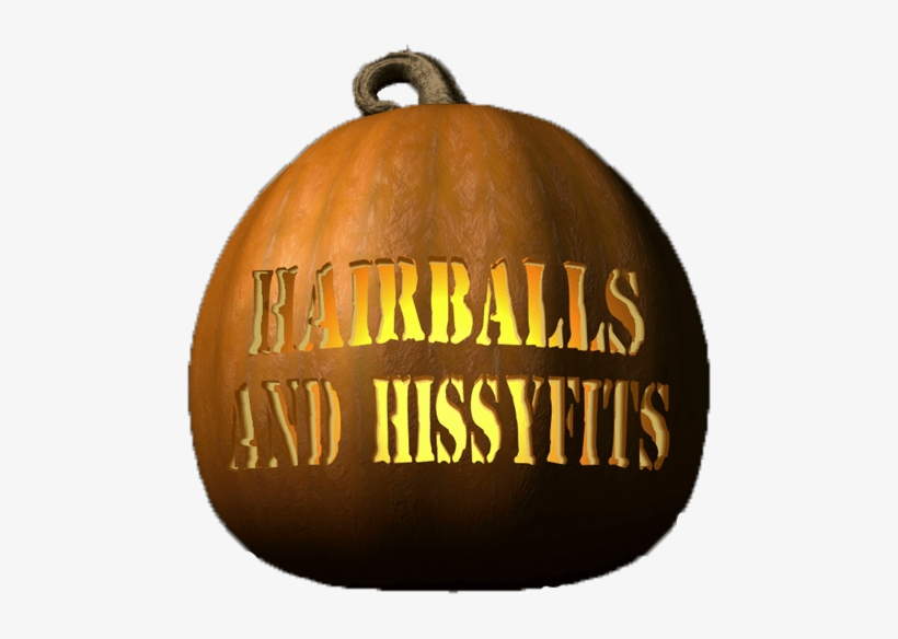 Hairballshissyfits Halloween Pumkin Carving - Cat, transparent png