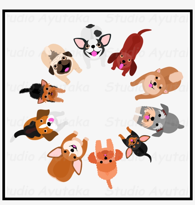 Marvelous Black Pug Dog Standing Cartoon Vector Clipart - Dog, transparent png