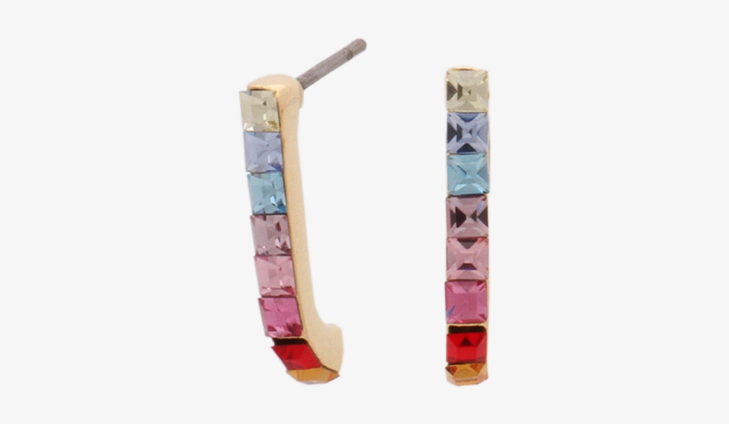 Gold Multi Crystal Strip - Gold, transparent png