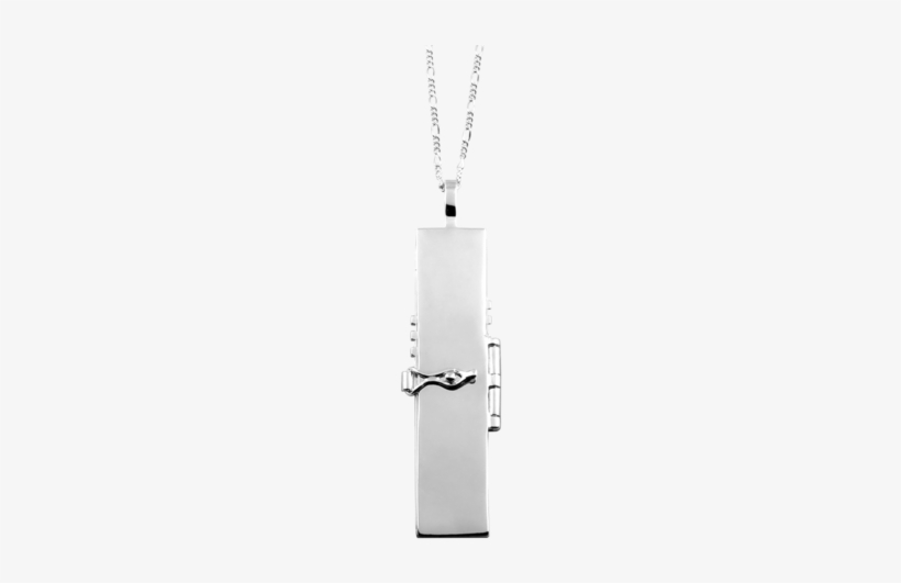 Opens And Closes With Figure 8 Clasp - Silver, transparent png