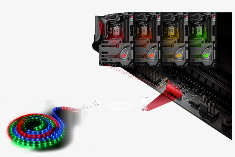 For Maximum Brightness, Strip Length Should Not Exceed - Connecteur Rgb Carte Mere, transparent png