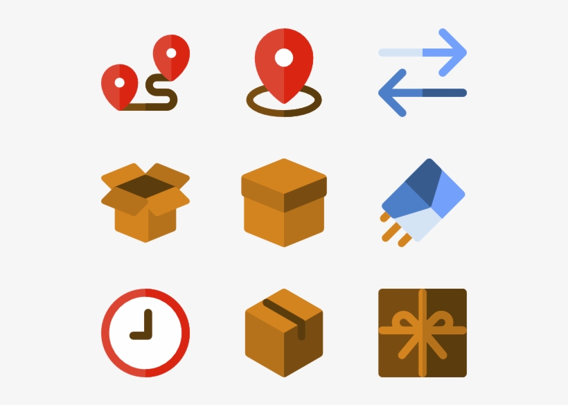 Shipping And Delivery - Distribution Icons, transparent png