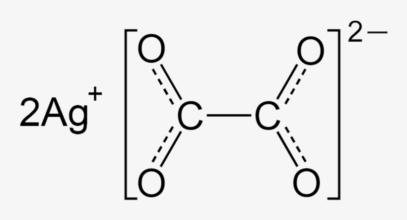 Silver Oxalate Resonance - Oxalato De Calcio Formula, transparent png