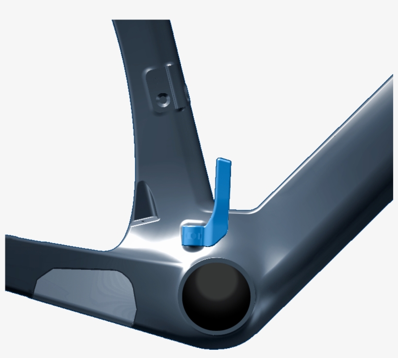 Chainstay Watcher Supreme - Carbon, transparent png