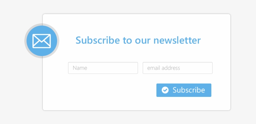 Subscribe To Our Newsletter Text, transparent png