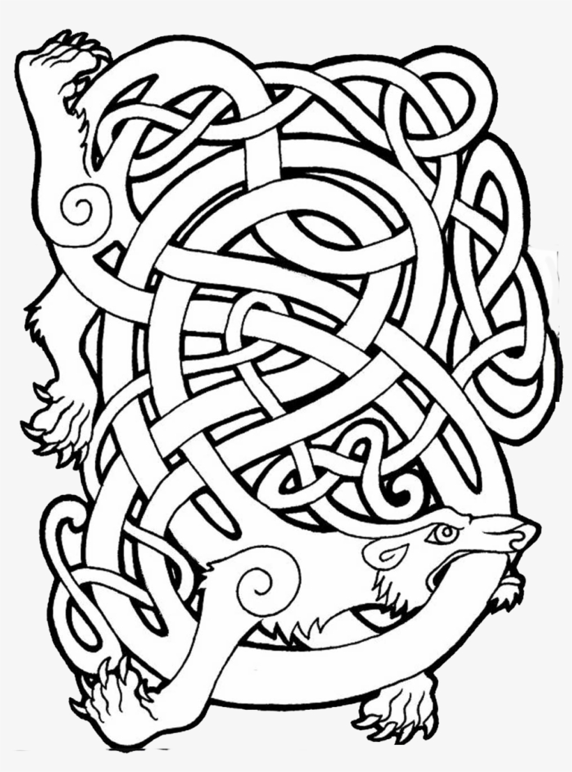 Pin By Rodion Polchaninov On Celtic&scandinavian - Viking Knotwork Bear, transparent png
