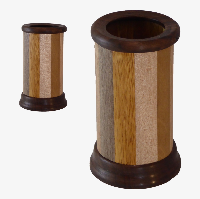 Tropical Pen Blanks Form The Cylinder Of This Woodturned - Woodturning, transparent png