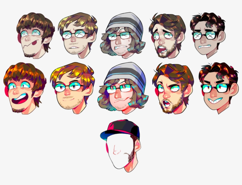 Before Austin Released Them, I Was Recreating The Face - Pbg Hardcore Faces, transparent png