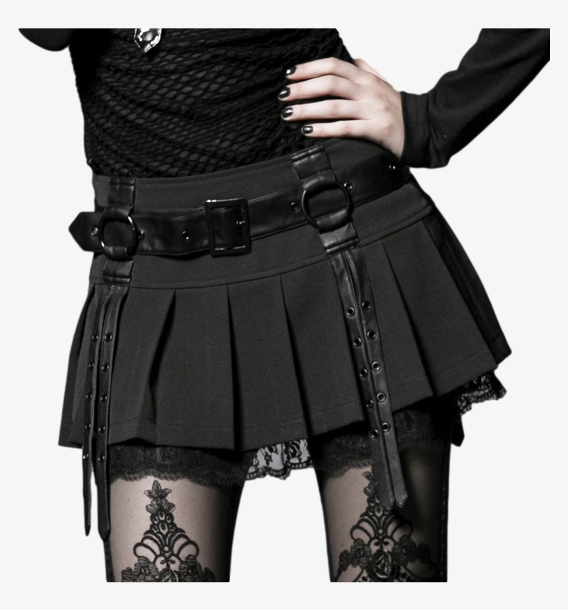 Lolita Womens Mini Skirt Black Green - Punk Gothic Clothing, transparent png