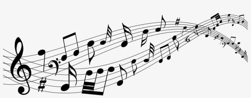 Flowing Notes - Music Notes, transparent png