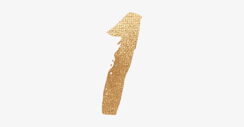 Gold Numbers - Gold, transparent png