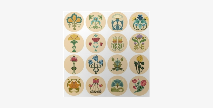 Vintage Flowers Label Set - Fuzzy Logic Books, transparent png