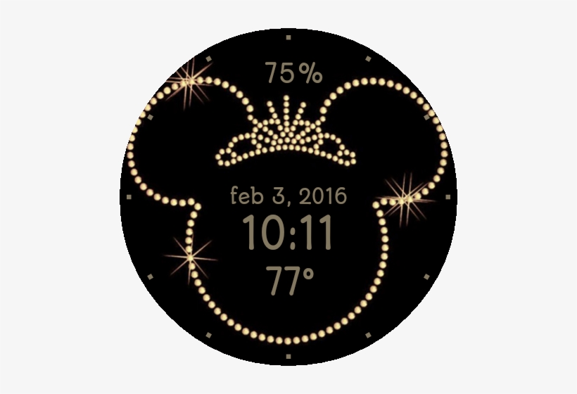 Minimal Minnie - Rhinestone Mickey Mouse, transparent png