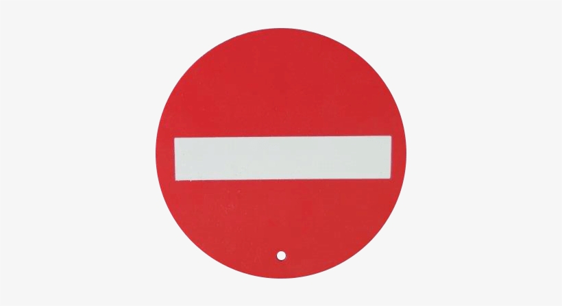 Formex Checkout No Entry Sign Printed Red On White - Road, transparent png