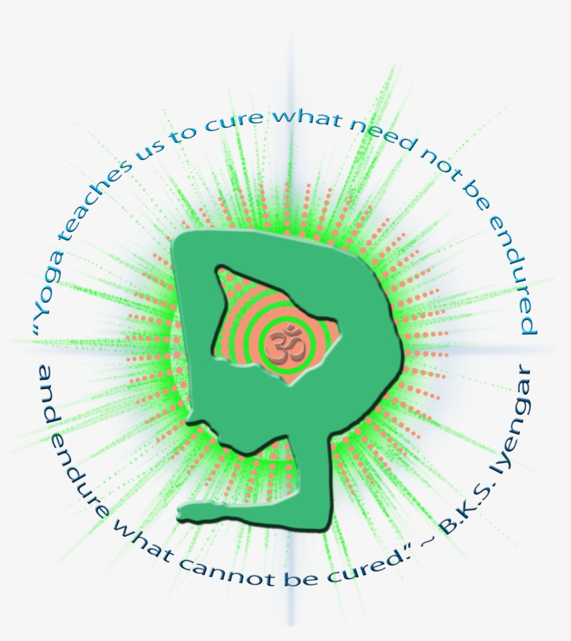 Yoga Logo - Iyangar Quote Shower Curtain, transparent png