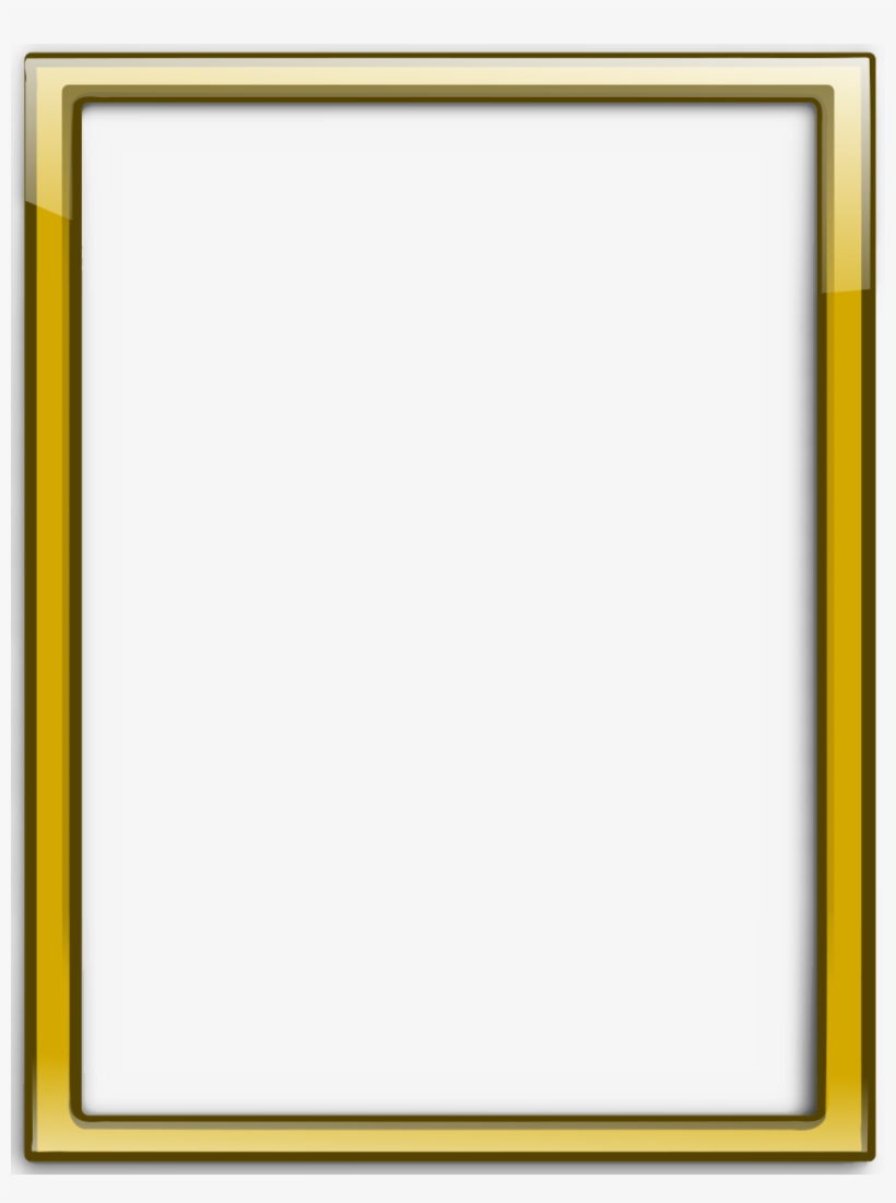 Gold Frame Clip Art - Gold Frame Transparent Png, transparent png