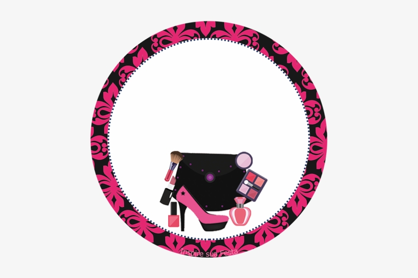 Tag Ou Topper Para Docinhos Ou Lembrancinhas - Convite Tema Maquiagem Para Imprimir, transparent png