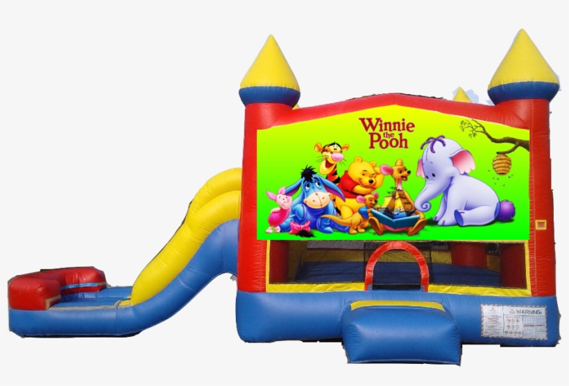 Water Slide Castle Combo Side Slide Winnie The Pooh - Water Slide, transparent png